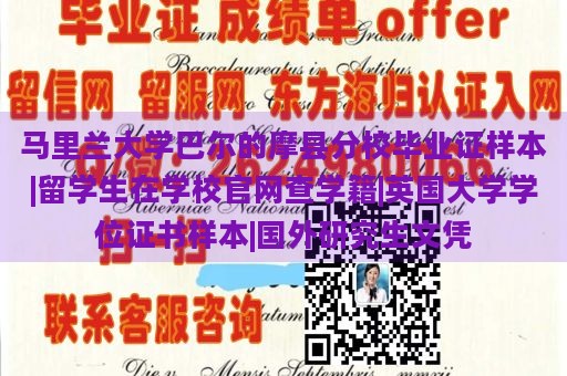 马里兰大学巴尔的摩县分校毕业证样本|留学生在学校官网查学籍|英国大学学位证书样本|国外研究生文凭